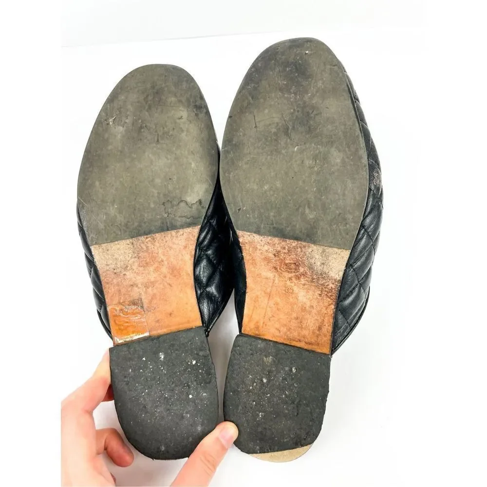 275 Central PALACEQ LEATHER MULE Size 39‎